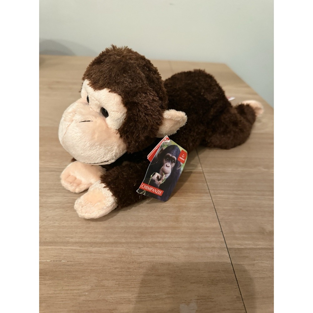 Aurora World Chimpanzee Plush Stuffed Animal Toy –‎ Brown Tan Monkey Ape